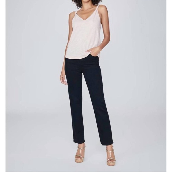 PAIGE Denim - PAIGE Stella straight jean in black overdye size 29